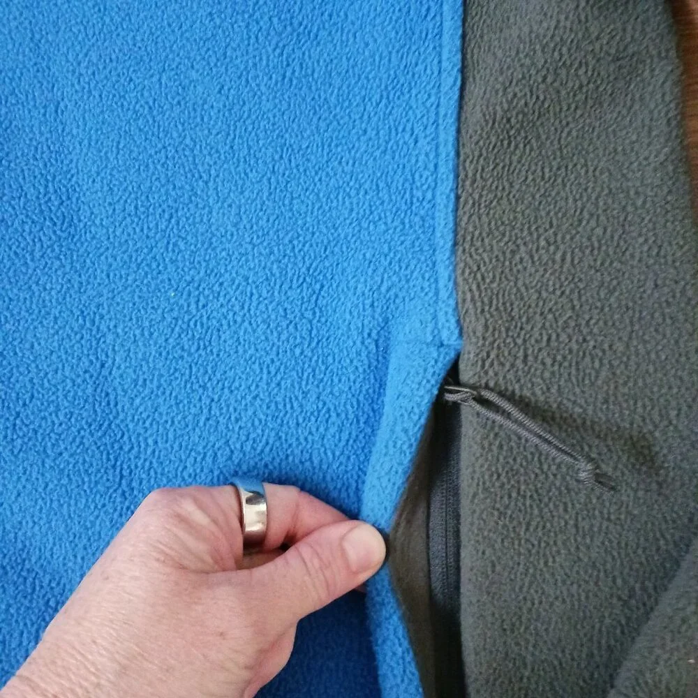 The North Face Jacket Mens M Blue Gray Fleece Full Zip Gorpcore Hiking Outdoors‎